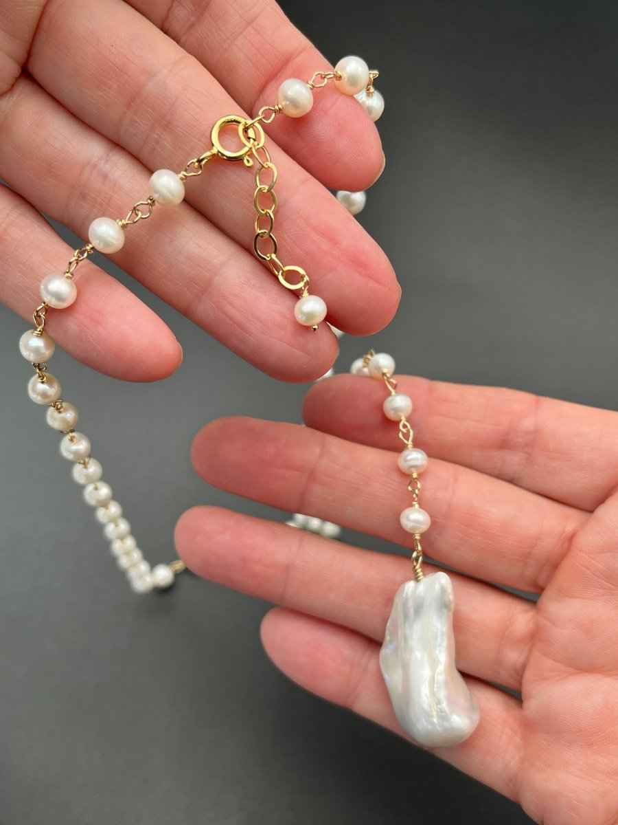 Freshwater Pearl Y NecklaceBeth ZinkNECKLACES