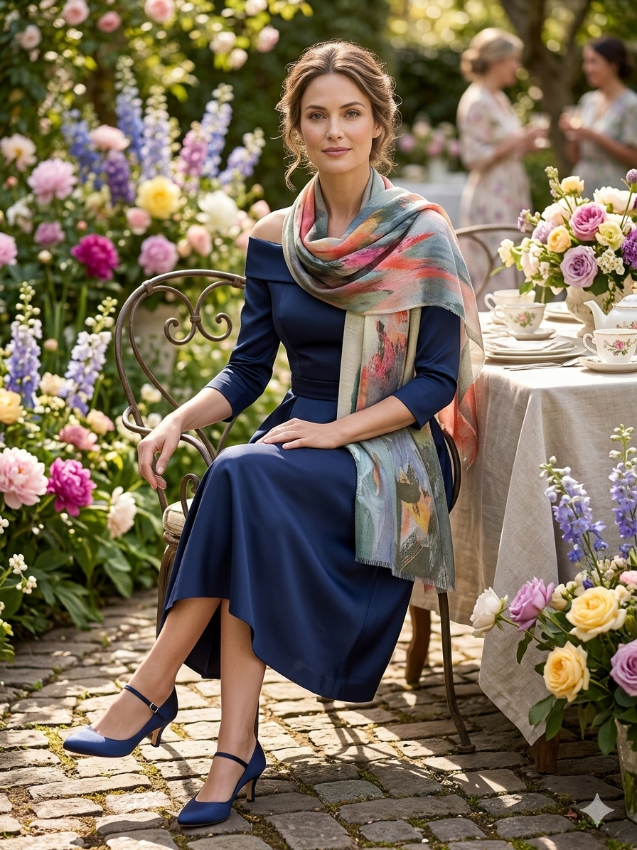 “Genesis” Peggy Vineyard Art in CashmereZiabirdSCARVES