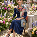 “Genesis” Peggy Vineyard Art in CashmereZiabirdSCARVES