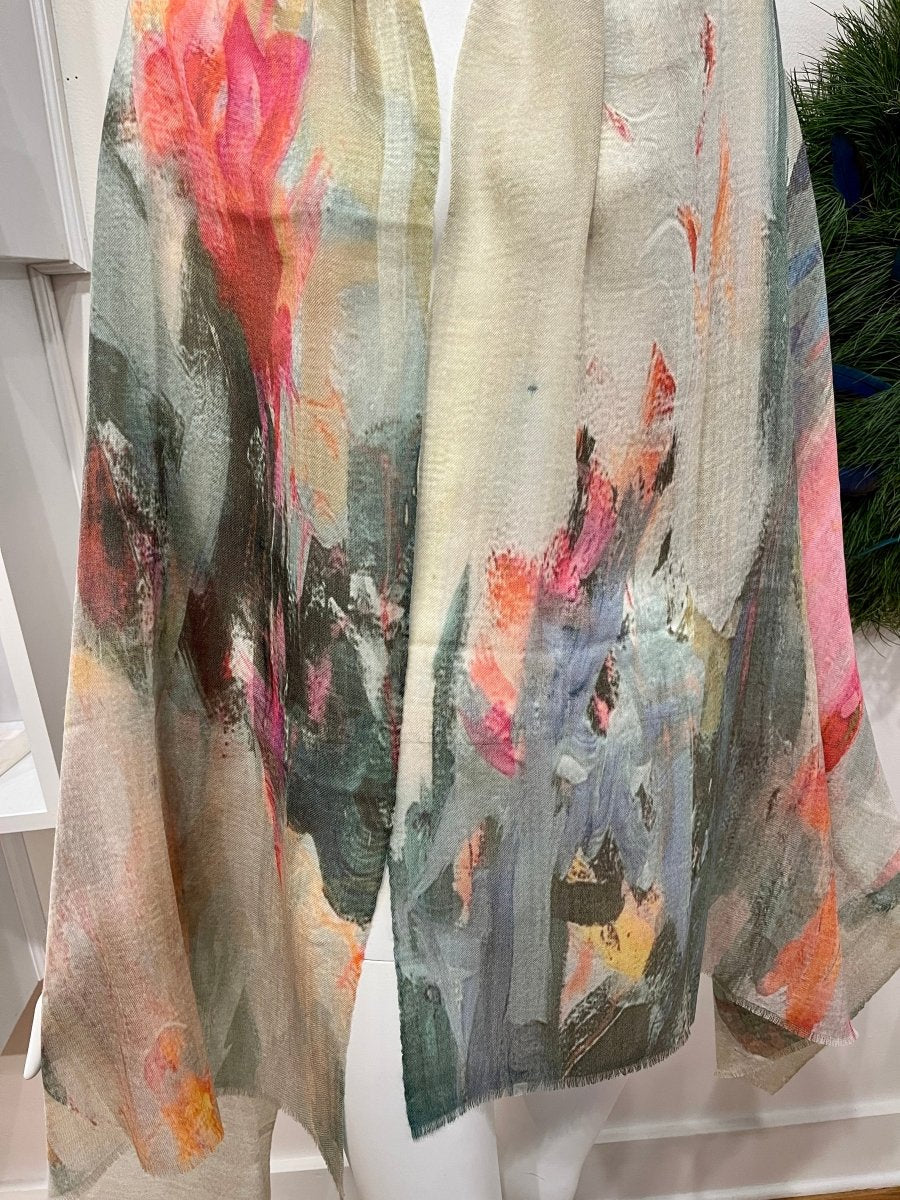 “Genesis” Peggy Vineyard Art in CashmereZiabirdSCARVES