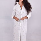 Gold Stars Cotton Girlfriend DressEmily PhillipsDRESS
