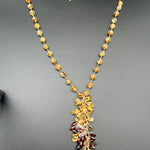 Golden Citrine Strand With Garnet & Smoky Quartz Gem ClustersBeth ZinkNECKLACES