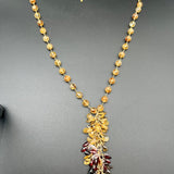 Golden Citrine Strand With Garnet & Smoky Quartz Gem ClustersBeth ZinkNECKLACES