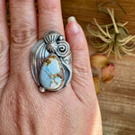Golden Hill Turquoise Sterling Silver Ring – Size 9.5, One of a KindThe Bijoux FAB Jewelryring