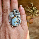 Golden Hill Turquoise Sterling Silver Ring – Size 9.5, One of a KindThe Bijoux FAB Jewelryring