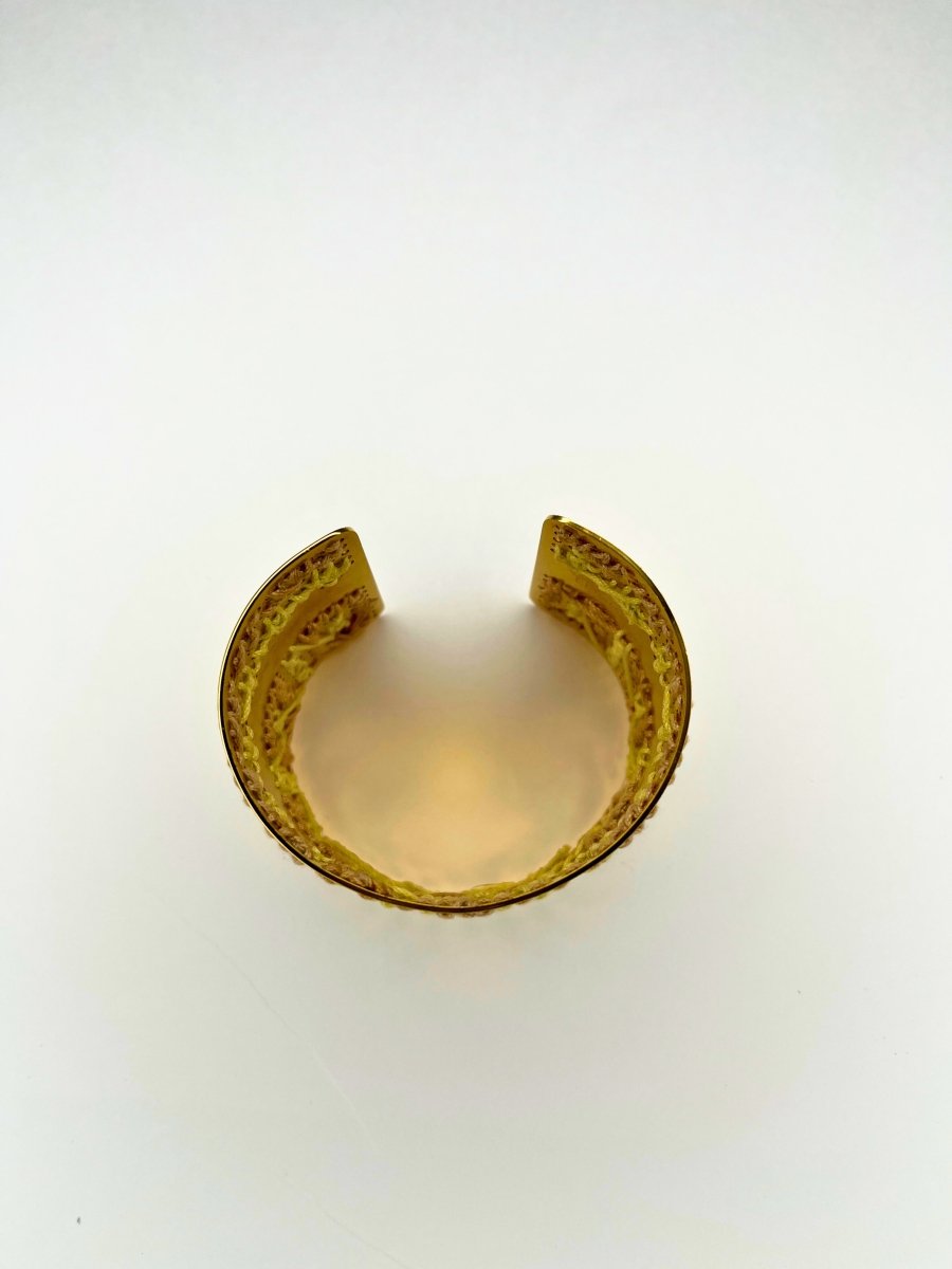 Golden Mosaic Cuff Bracelet – Handcrafted in ItalyL'EightBRACELET