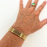 Golden Mosaic Thin Cuff Bracelet – Handcrafted in ItalyL'EightBRACELET