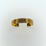 Golden Mosaic Thin Cuff Bracelet – Handcrafted in ItalyL'EightBRACELET