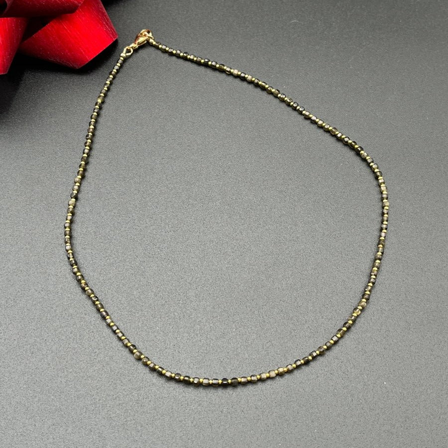 Golden Obsidian ChokerZiabirdNECKLACES