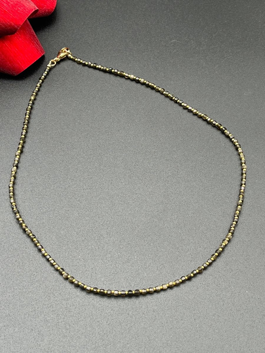 Golden Obsidian ChokerZiabirdNECKLACES