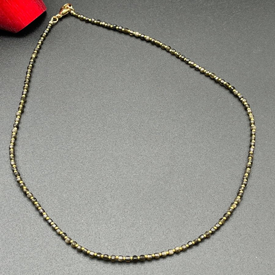 Golden Obsidian ChokerZiabirdNECKLACES