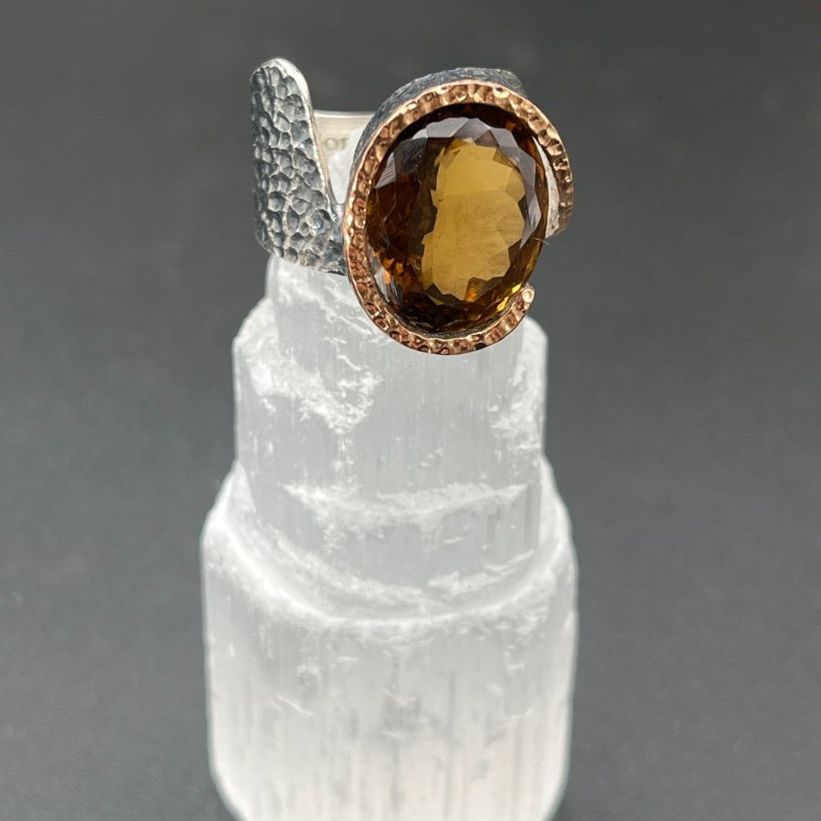 Golden Smoky Quartz RingBORARINGS