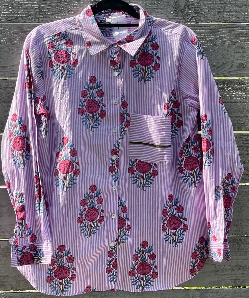 Good Boyfriend Shirt - Avalon Floral LavenderAnd For GoodShirts & Tops