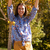 Good Boyfriend Shirt - Birdie On A Vine Cornflower BlueAnd For GoodShirts & Tops