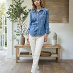 Good Boyfriend Shirt - ChambrayAnd For GoodShirts & Tops