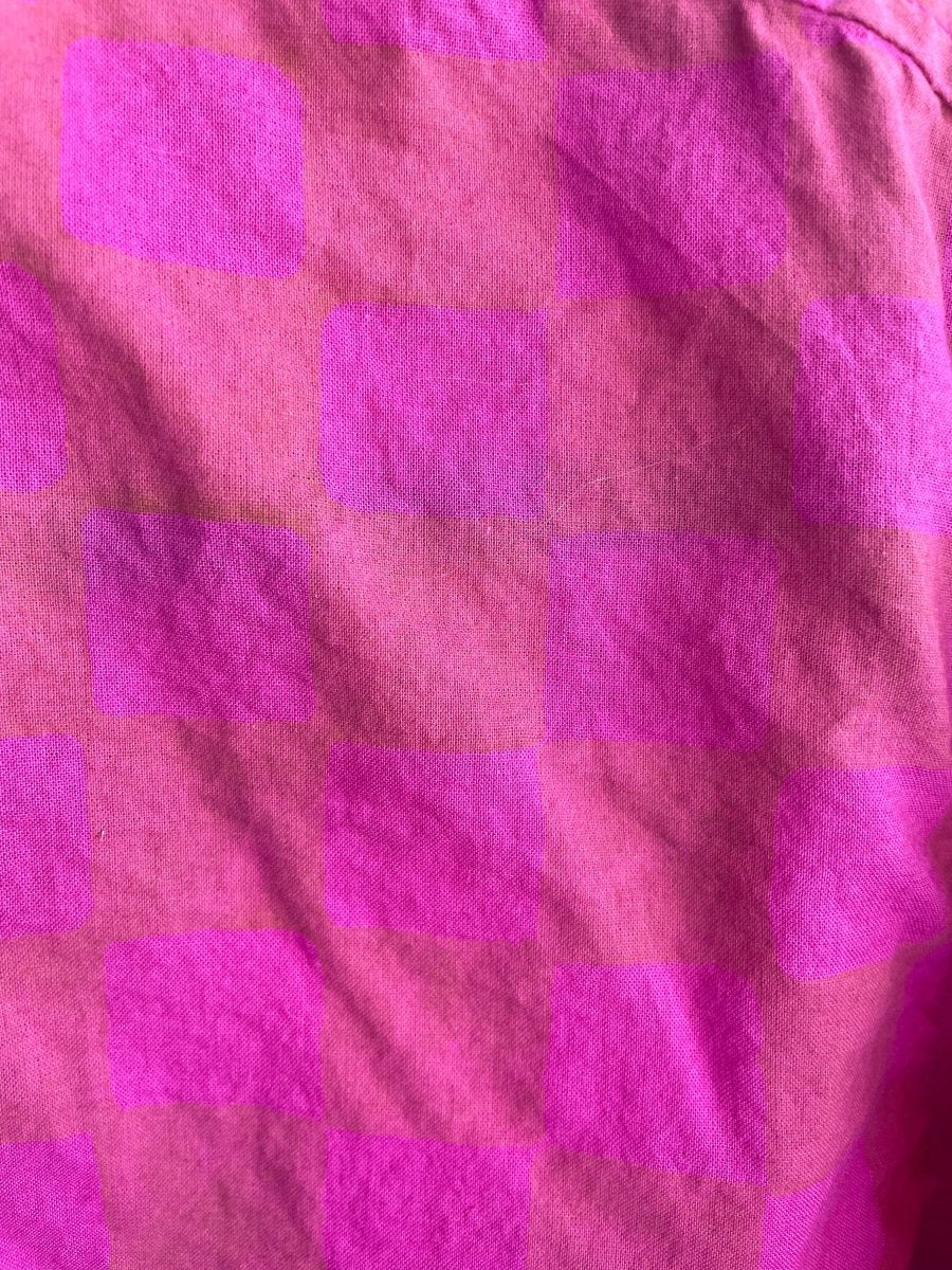 Good Boyfriend Shirt - Checkerboard Overdye Magenta on NaturalAnd For GoodShirts & Tops