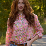 Good Boyfriend Shirt - Devon Floral DahliaAnd For GoodShirts & Tops