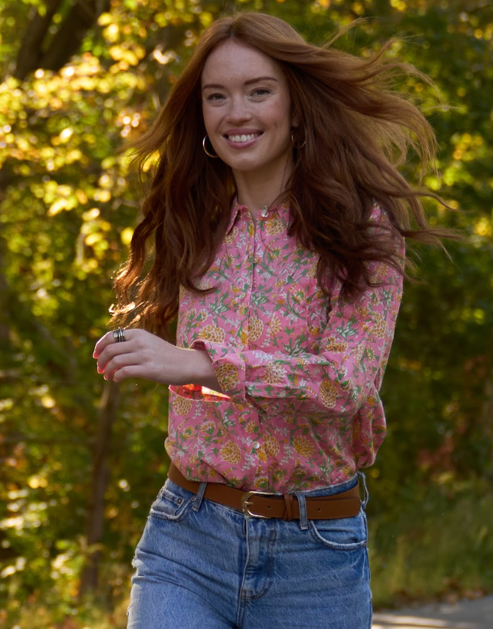 Good Boyfriend Shirt - Devon Floral DahliaAnd For GoodShirts & Tops