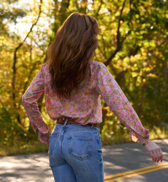 Good Boyfriend Shirt - Devon Floral DahliaAnd For GoodShirts & Tops