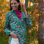 Good Boyfriend Shirt - Devon Floral GreenAnd For GoodShirts & Tops