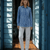Good Boyfriend Shirt - Indigo StripesAnd For GoodShirts & Tops