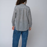 Good Boyfriend Shirt - Menswear Stripe BlackAnd For GoodShirts & Tops