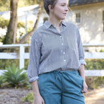 Good Boyfriend Shirt - Menswear Stripe BlackAnd For GoodShirts & Tops