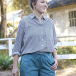 Good Boyfriend Shirt - Menswear Stripe BlackAnd For GoodShirts & Tops