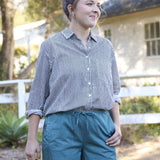Good Boyfriend Shirt - Menswear Stripe BlackAnd For GoodShirts & Tops