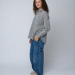 Good Boyfriend Shirt - Menswear Stripe BlackAnd For GoodShirts & Tops