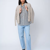 Good Boyfriend Shirt - Menswear Stripe BlackAnd For GoodShirts & Tops