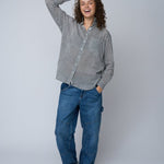 Good Boyfriend Shirt - Menswear Stripe BlackAnd For GoodShirts & Tops