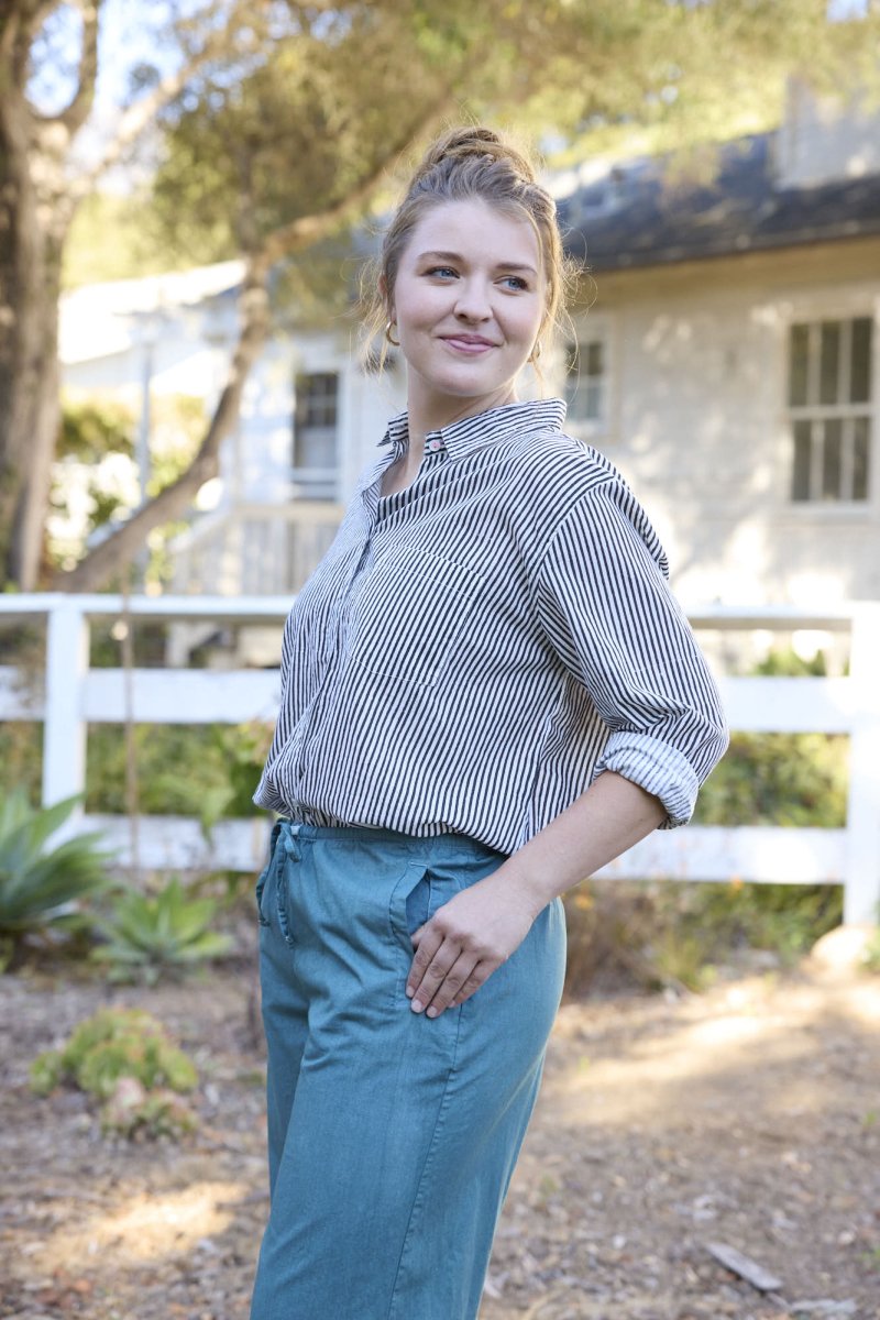 Good Boyfriend Shirt - Menswear Stripe BlackAnd For GoodShirts & Tops