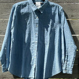 Good Boyfriend Shirt - Menswear Stripe Chambray & WhiteAnd For GoodShirts & Tops