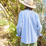 Good Boyfriend Shirt - Menswear Stripe Chambray & WhiteAnd For GoodShirts & Tops
