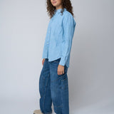 Good Boyfriend Shirt - Menswear Stripe Chambray & WhiteAnd For GoodShirts & Tops