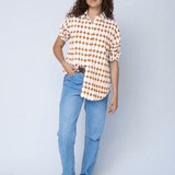 Good Boyfriend Shirt - Shibori Diamonds Baked ClayAnd For GoodShirts & Tops