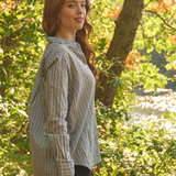 Good Boyfriend Shirt - Tuscan Stripe CharcoalAnd For GoodShirts & Tops