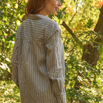 Good Boyfriend Shirt - Tuscan Stripe CharcoalAnd For GoodShirts & Tops