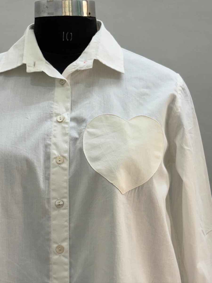 Good Boyfriend Shirt with Heart Pocket Classic WhiteAnd For GoodShirts & Tops
