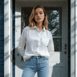 Good Boyfriend Shirt with Heart Pocket Classic WhiteAnd For GoodShirts & Tops