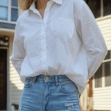 Good Boyfriend Shirt with Heart Pocket Classic WhiteAnd For GoodShirts & Tops