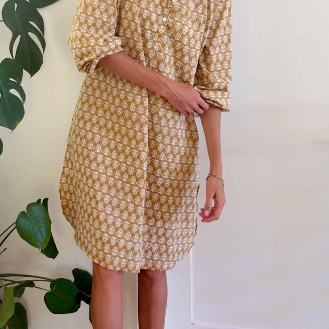 Good Boyfriend ShirtDress - Bee Happy HoneycombAnd For GoodDresses