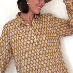 Good Boyfriend ShirtDress - Bee Happy HoneycombAnd For GoodDresses