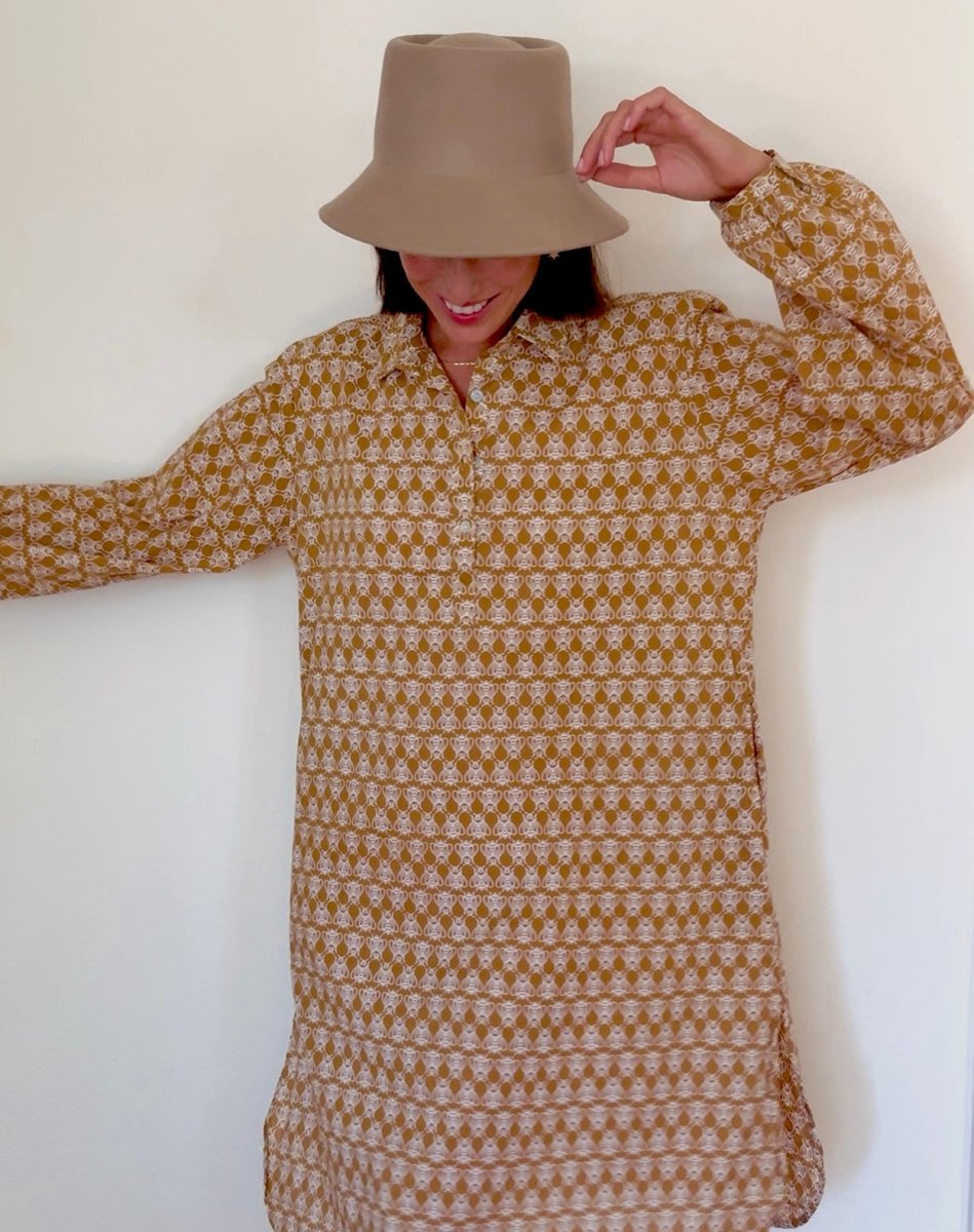 Good Boyfriend ShirtDress - Bee Happy HoneycombAnd For GoodDresses