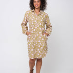 Good Boyfriend ShirtDress - Floral Escape Olive Oil/LavenderAnd For GoodDresses