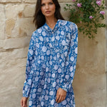 Good Boyfriend ShirtDress - Hydrangea Beauty CobaltAnd For GoodDresses