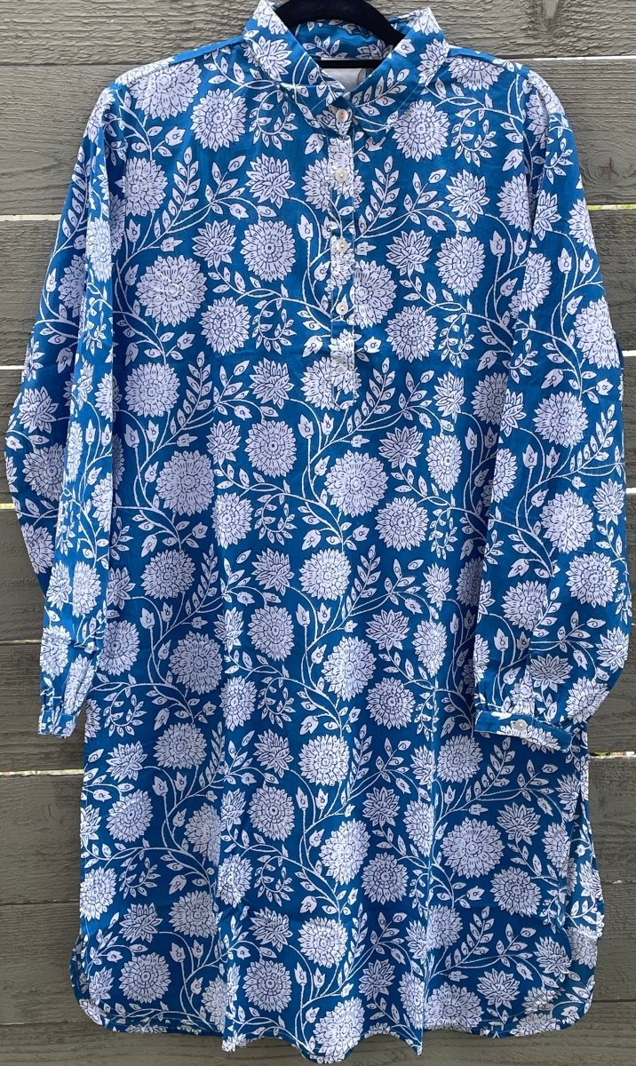 Good Boyfriend ShirtDress - Hydrangea Beauty CobaltAnd For GoodDresses