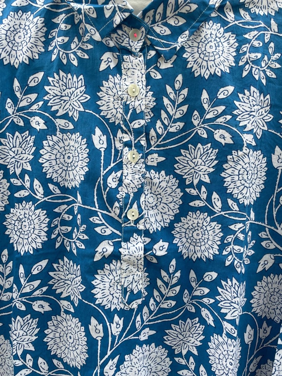 Good Boyfriend ShirtDress - Hydrangea Beauty CobaltAnd For GoodDresses