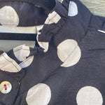 Good Girlfriend Shirt with Ruffle Trim - True Dot BlackAnd For GoodShirts & Tops